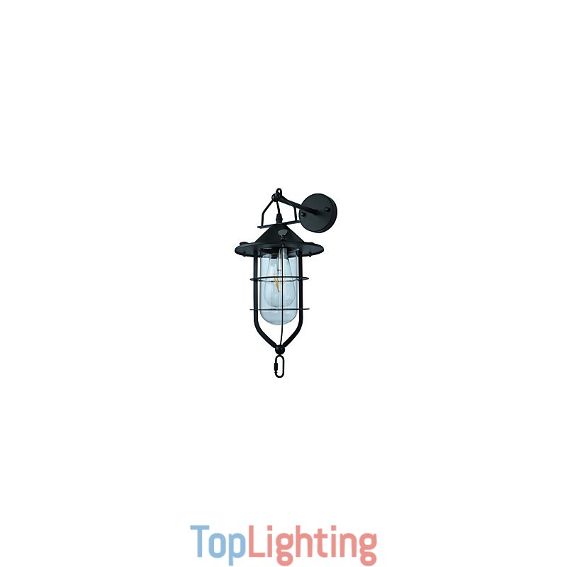 Light Painted Steel Wall Lamp Dumb Black American Coffee Decoration Retro Wall Light Lightsaber Lamp On Wall