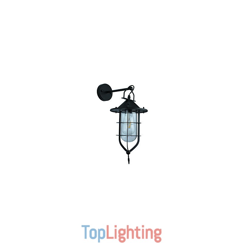 Light Painted Steel Wall Lamp Dumb Black American Coffee Decoration Retro Wall Light Lightsaber Lamp On Wall