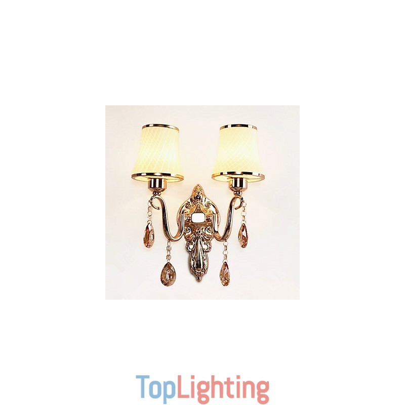 Modern Contemporary Electroplated Feature for Crystal Eye Protection Ambient Light Wall Lights