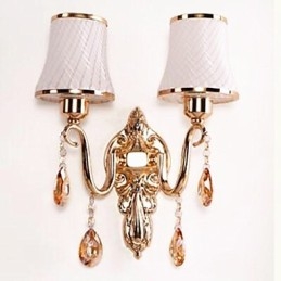 Modern Contemporary Electroplated Feature for Crystal Eye Protection Ambient Light Wall Lights