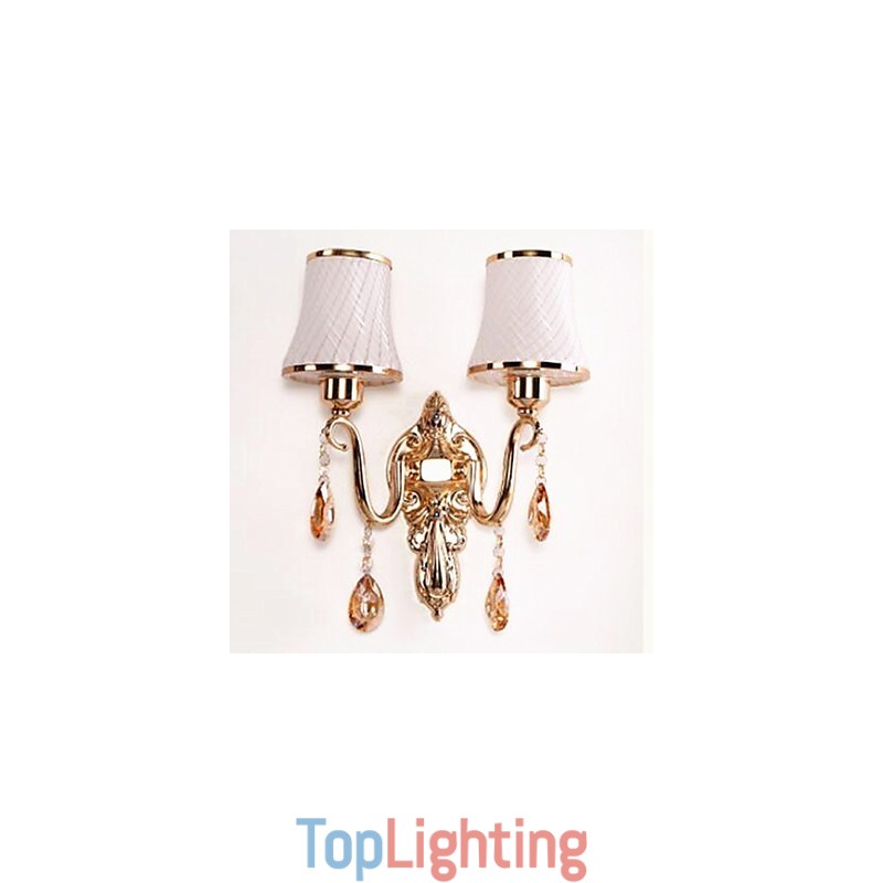 Modern Contemporary Electroplated Feature for Crystal Eye Protection Ambient Light Wall Lights
