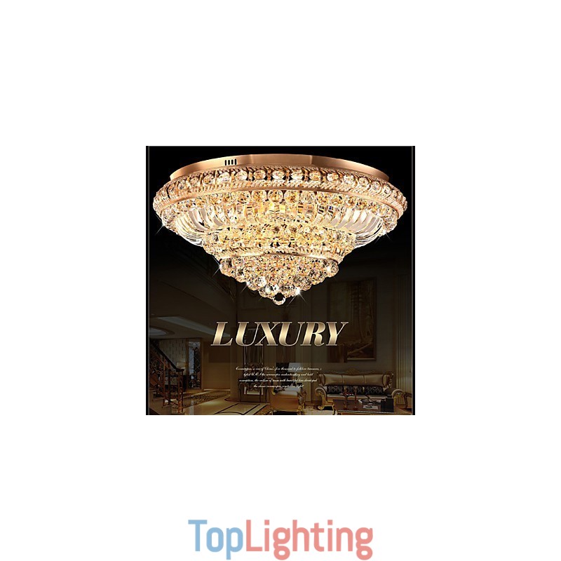 Modern Luxury Crystal Ceiling Light Absorb Dome Light Diameter 60CM