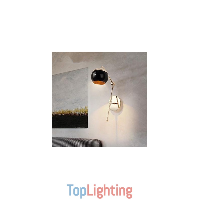 Modern Minimalism Creative Wall Lamp Sitting Room Bedroom Study Character Of The Glass Designer Wall Lamp