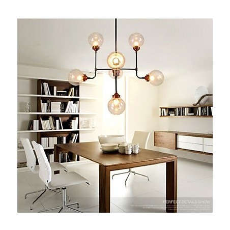 Modern Creative Wrought Iron Chandelier Restoring Ancient Ways Glass Ball Molecular Magic Beans Droplight Modern Creative Wrought Iron Chandelier Restoring Ancient Ways Glass Ball Molecular Magic Beans Droplight