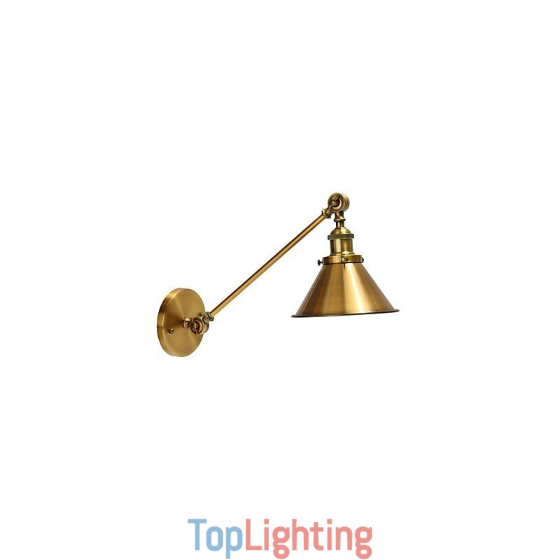 Vintage Metal Wall Sconce Mounted Retro Industrial Wall Light Lamp Shade Adjustable Night Lighting Fixtures