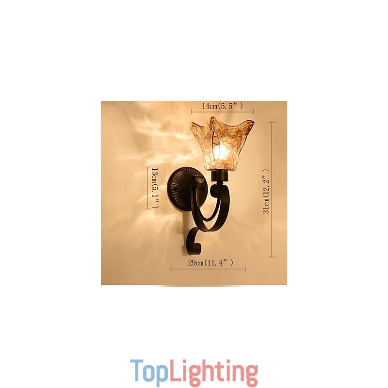 Wall Lamp Simple Living Room Light Iron Decorative Bedroom Bedside Lamp Corridor Lamp