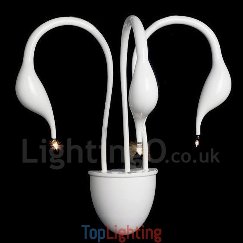 Swan Head Modern Contemporary Multi Colours Ambient Light Wall Sconces Wall Light