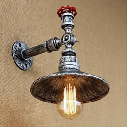 Rustic Lodge Painting Feature for Ambient Light Wall Sconces Wall Light Silver