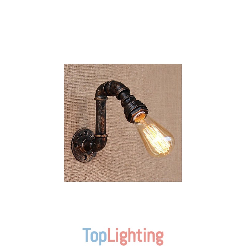 Nostalgia Simple Water Pipe Decorative Small Wall Lamp Wall Light