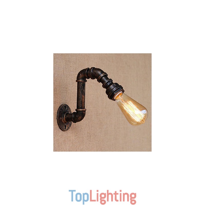 Nostalgia Simple Water Pipe Decorative Small Wall Lamp Wall Light