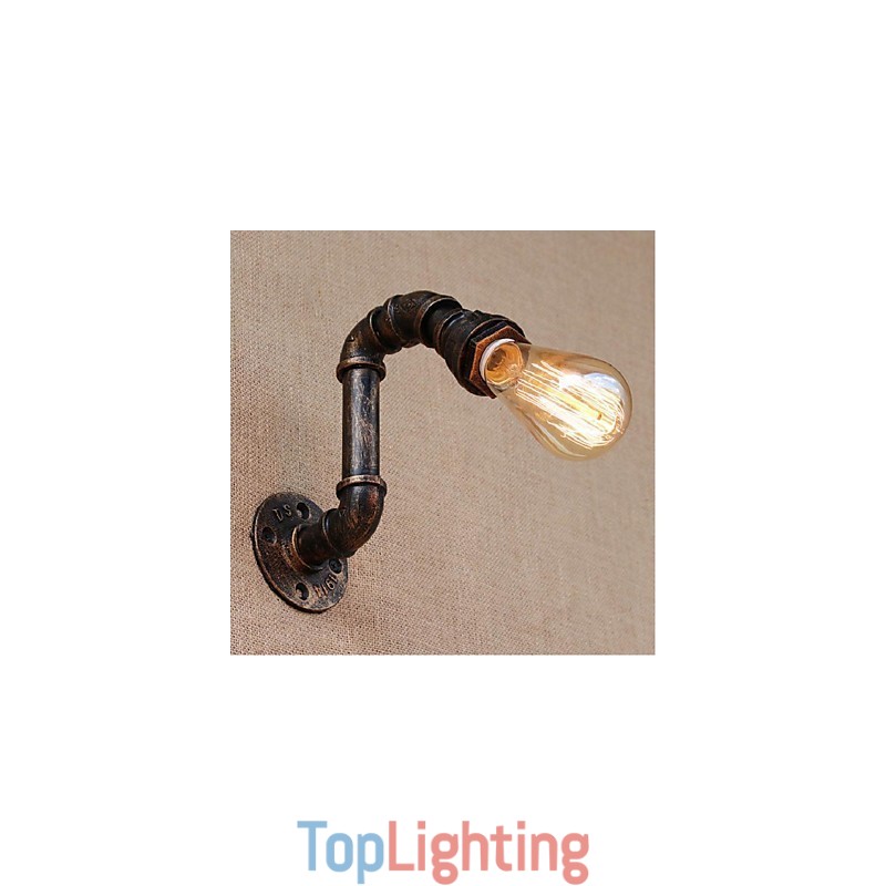 Nostalgia Simple Water Pipe Decorative Small Wall Lamp Wall Light