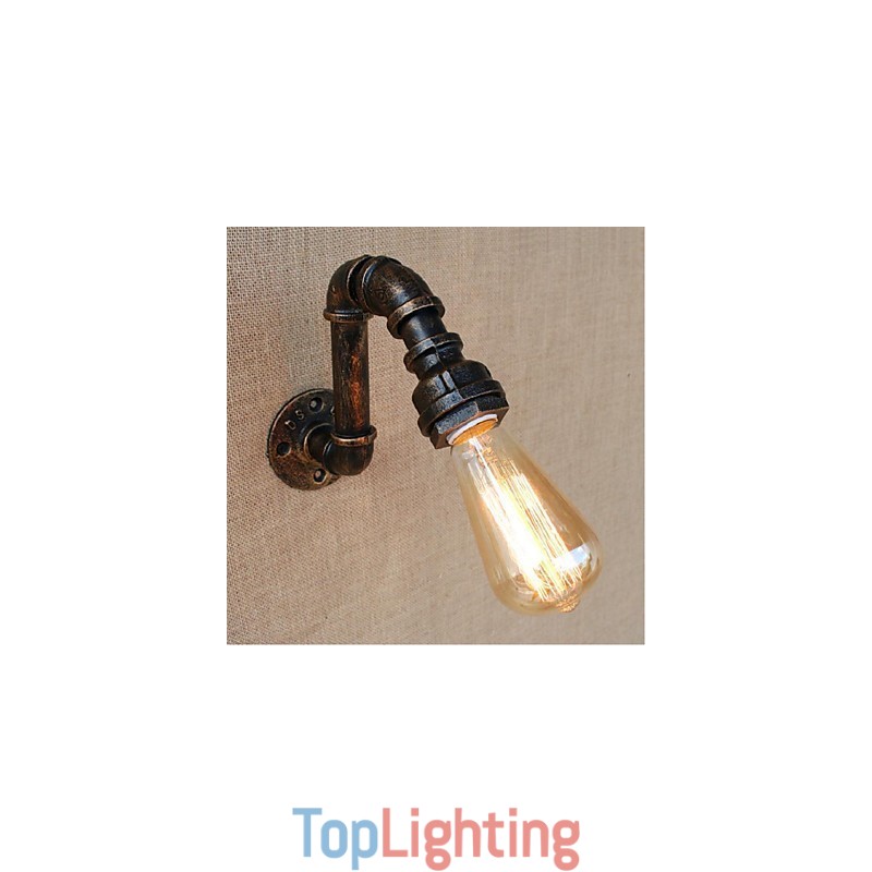 Nostalgia Simple Water Pipe Decorative Small Wall Lamp Wall Light