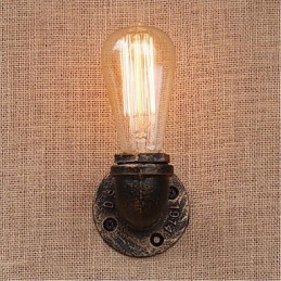 Nostalgia Simple Water Pipe Decorative Small Wall Lamp Wall Light