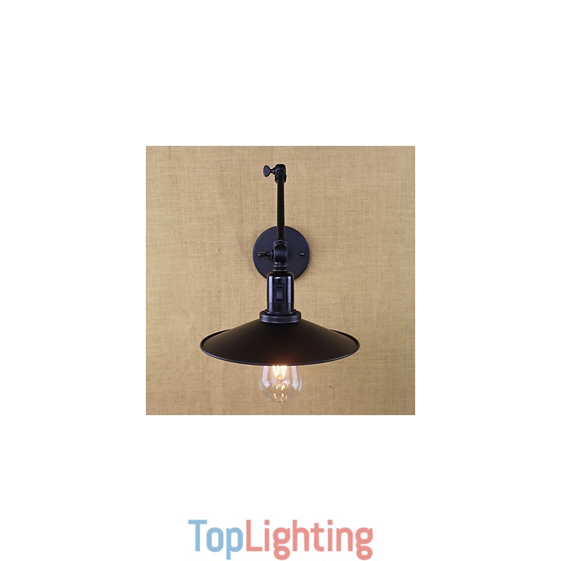 Rustic Lodge Painting Feature for Mini Style Swing Arm Downlight Wall Sconces
