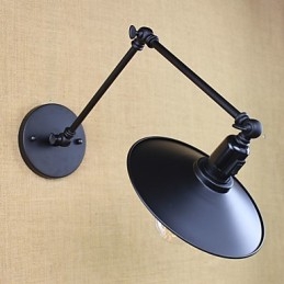 Rustic Lodge Painting Feature for Mini Style Swing Arm Downlight Wall Sconces