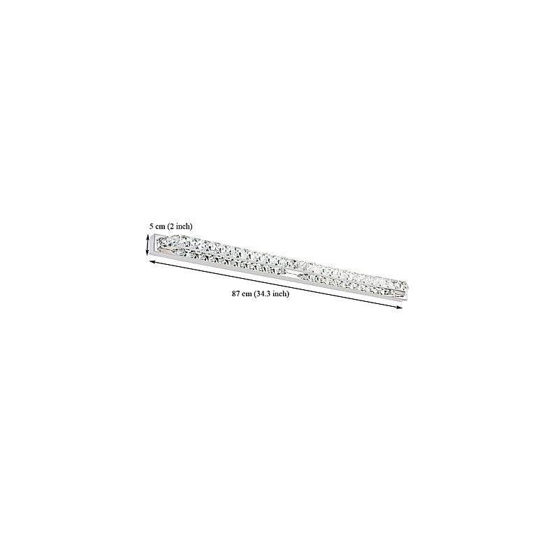 Long High Quality Mirror Lamp Bathroom Lights Metal and Crystal Wall Light