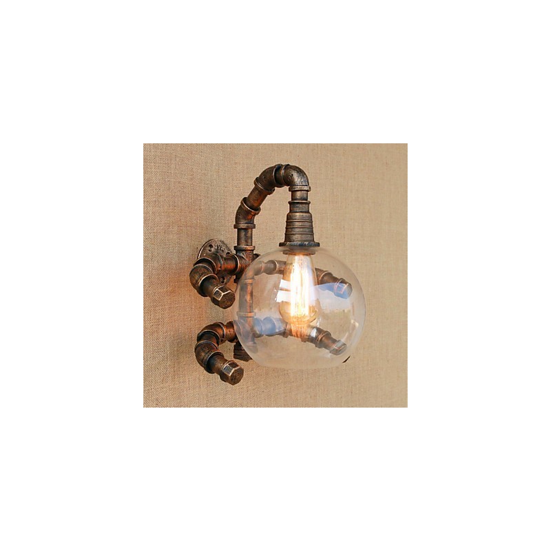 Rustic Lodge Country Antique Brass Feature for Ambient Light Wall Sconces Wall Light