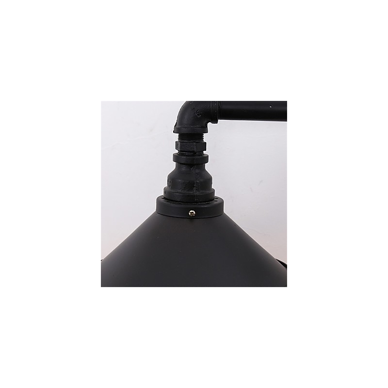 2 Heads Retro Industrial Pipe Wall Lights Simple Loft Black Metal Dining Room Kitchen Bar Cafe Decoration lighting
