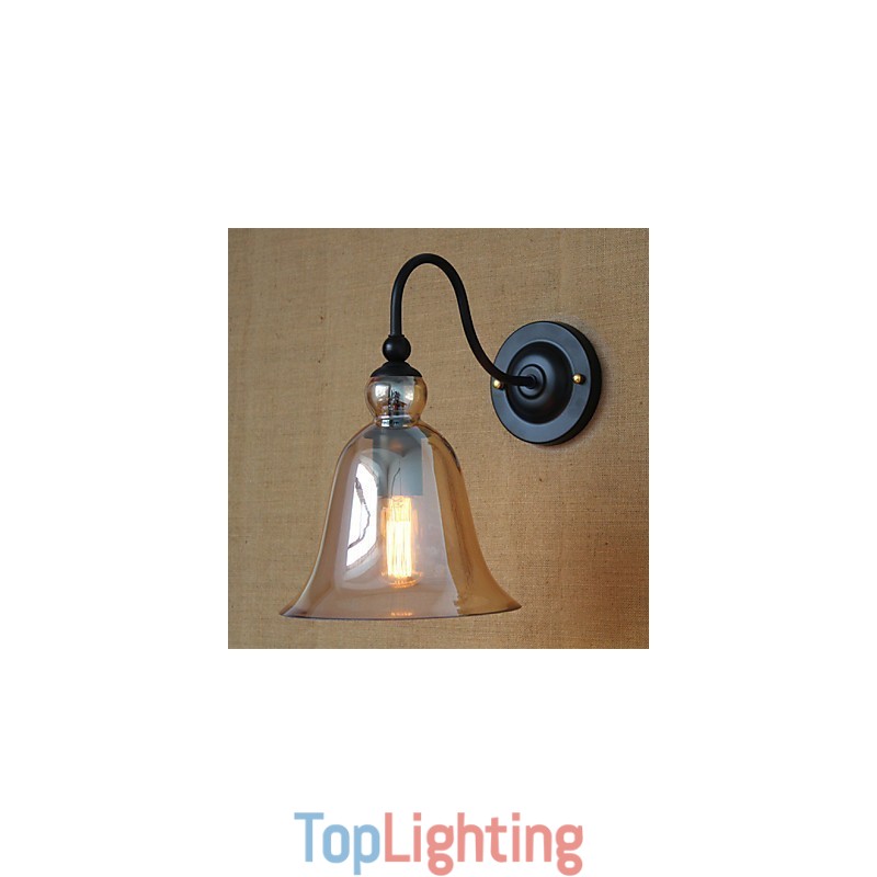 American Rural Countryside Minimalist Living Room Hallway Decorated Glass Wall Sconce