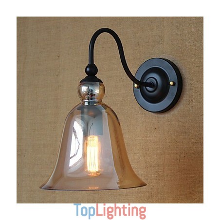 American Rural Countryside Minimalist Living Room Hallway Decorated Glass Wall Sconce