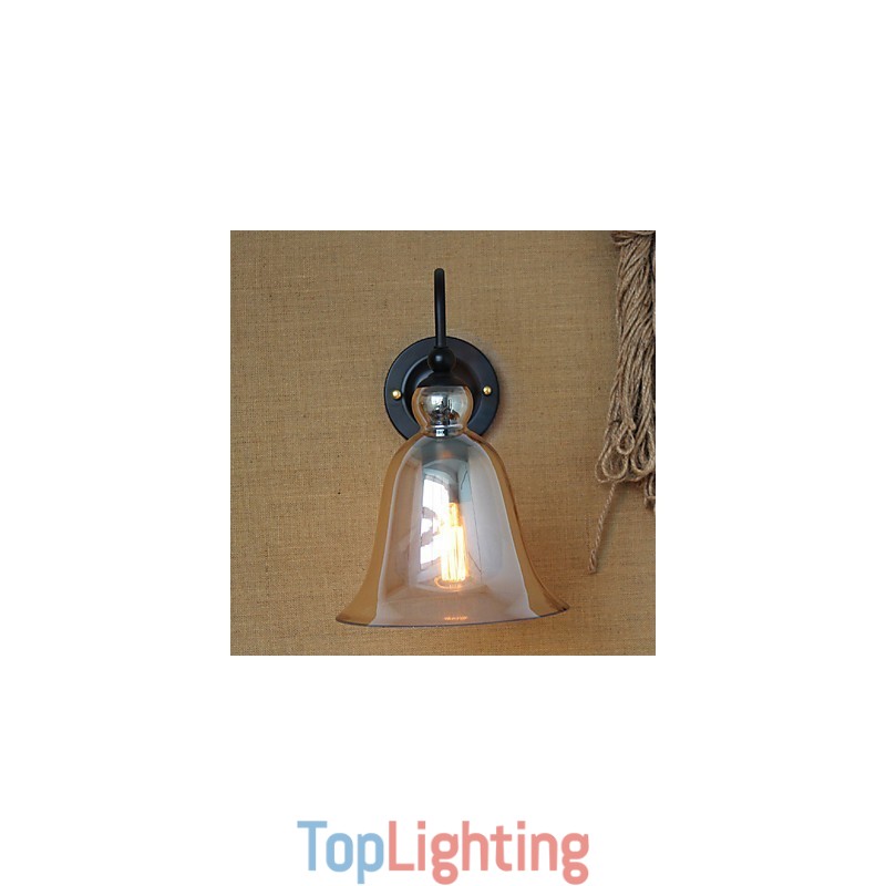 American Rural Countryside Minimalist Living Room Hallway Decorated Glass Wall Sconce