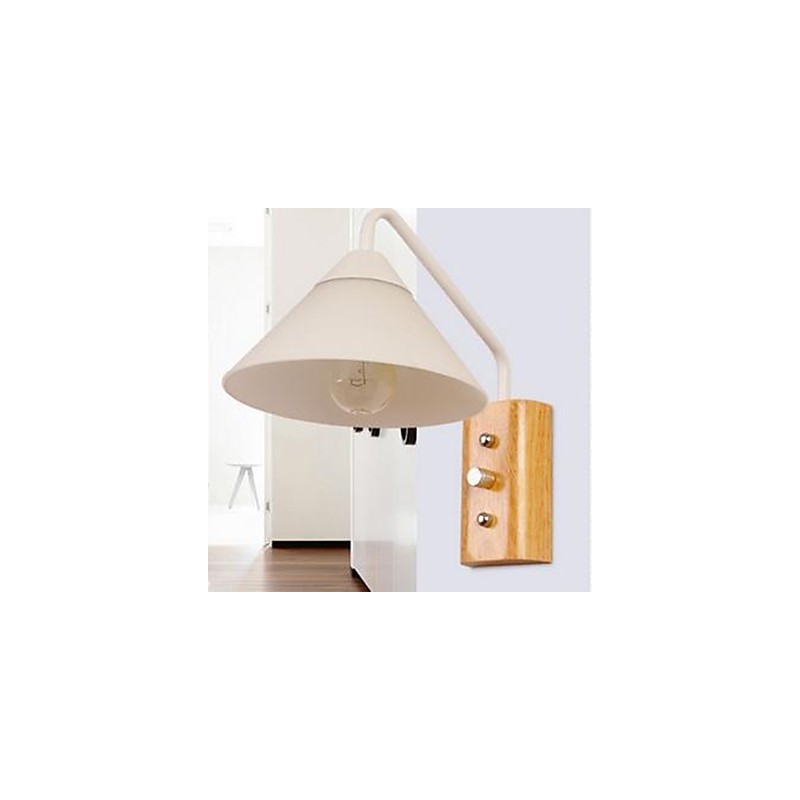 Japanese Korean Aisle Porch Stairs Bedroom Bedside Lamp Wall Lamp Glass Wood