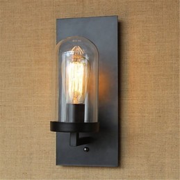 Rustic Lodge Country Retro Painting Feature for Eye Protection Ambient Light Wall Sconces