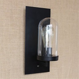 Rustic Lodge Country Retro Painting Feature for Eye Protection Ambient Light Wall Sconces