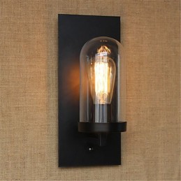 Rustic Lodge Country Retro Painting Feature for Eye Protection Ambient Light Wall Sconces