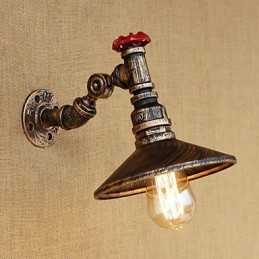 Country Retro Painting Feature for Mini Style Rotatable Light Swing Arm Lights Wall Light