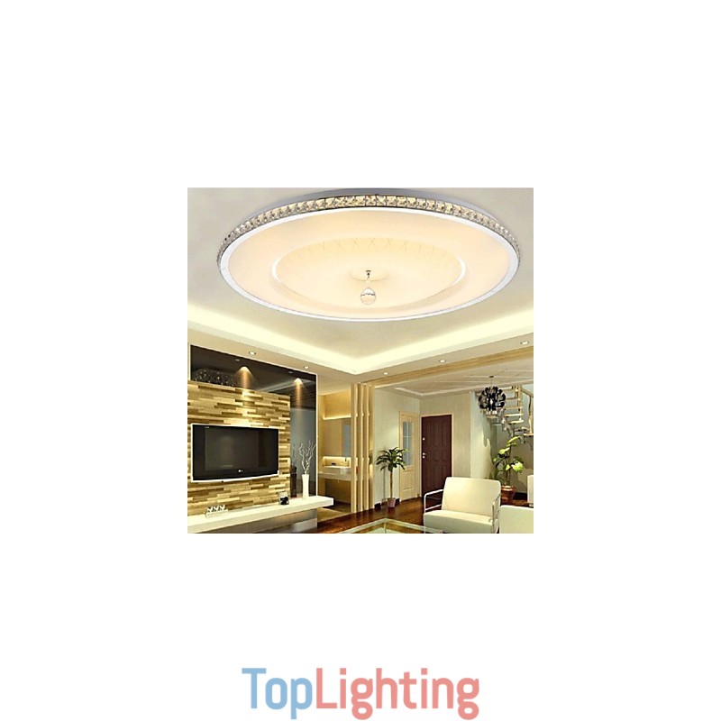 Flush Mount Crystal Modern Contemporary Metal Metal