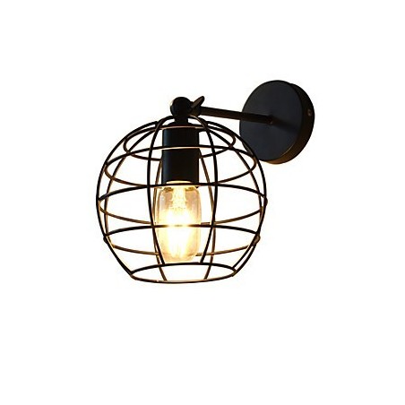 Bricks Hollow Round Iron Wall Lamp Dumb Black American Decoration Lightsaber Lamp On Wall Bricks Hollow Round Iron Wall Lamp Dumb Black American Decoration Lightsaber Lamp On Wall