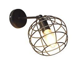 Bricks Hollow Round Iron Wall Lamp Dumb Black American Decoration Lightsaber Lamp On Wall