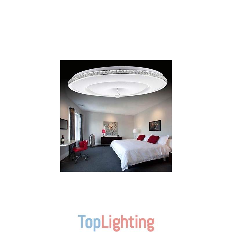 Flush Mount Crystal Modern Contemporary Metal Metal