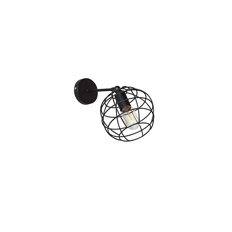 Bricks Hollow Round Iron Wall Lamp Dumb Black American Decoration Lightsaber Lamp On Wall