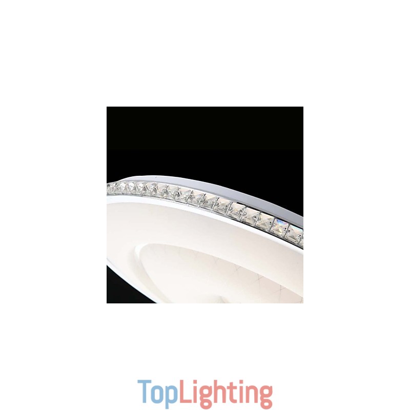 Flush Mount Crystal Modern Contemporary Metal Metal