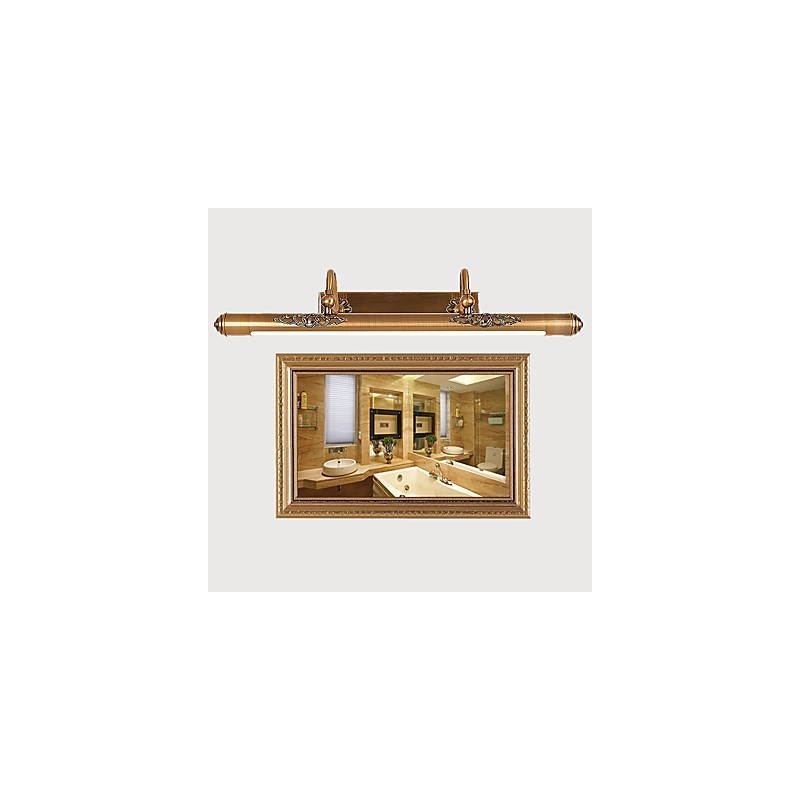 Mirror Lamp Integrated Modern Contemporary Traditional Classic Rustic Lodge Vintage Antique Brass