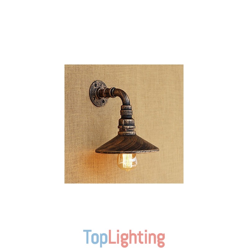 Rustic Lodge Country Retro Painting Feature for Mini Style Ambient Light Wall Sconces