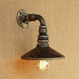 Rustic Lodge Country Retro Painting Feature for Mini Style Ambient Light Wall Sconces