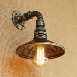 Rustic Lodge Country Retro Painting Feature for Mini Style Ambient Light Wall Sconces