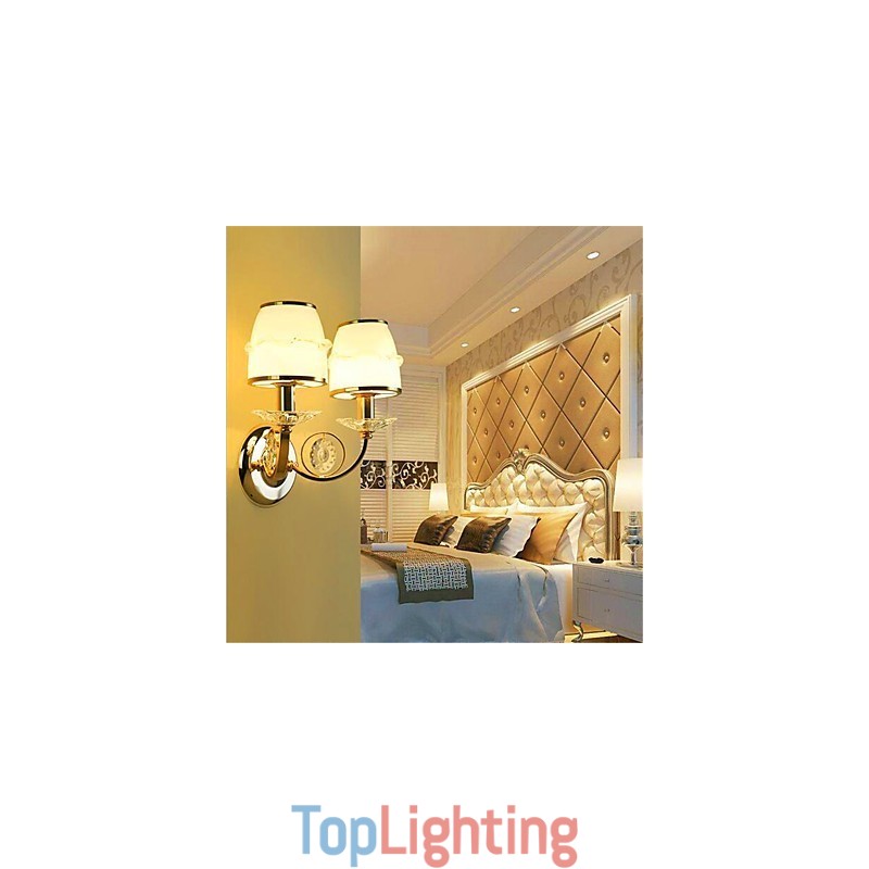 Modern Contemporary Electroplated Feature for Crystal Swing Arm Eye Protection Ambient Light Wall LightsWall