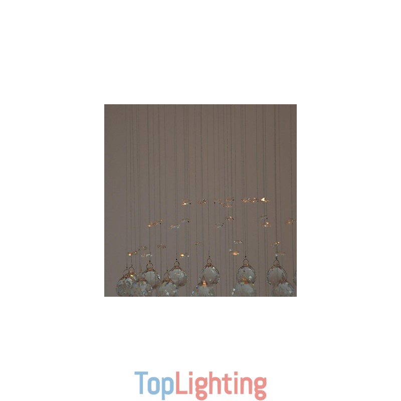 Traditional Classic Crystal Chrome Metal Flush Mount