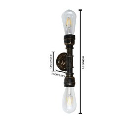 Rustic Lodge Traditional Classic Antique Brass Feature for Ambient Light Wall Sconces Wall Light