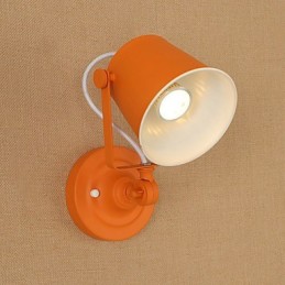 Painted Steel Wall Lamp Dumb Black American Coffee Decoration Retro Wall Light Lightsaber Lamp On Wall