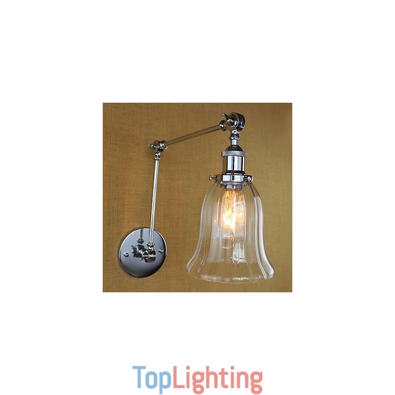 Country Retro Electroplated Feature for Mini Style Eye Protection Ambient Light Swing Arm Lights Wall
