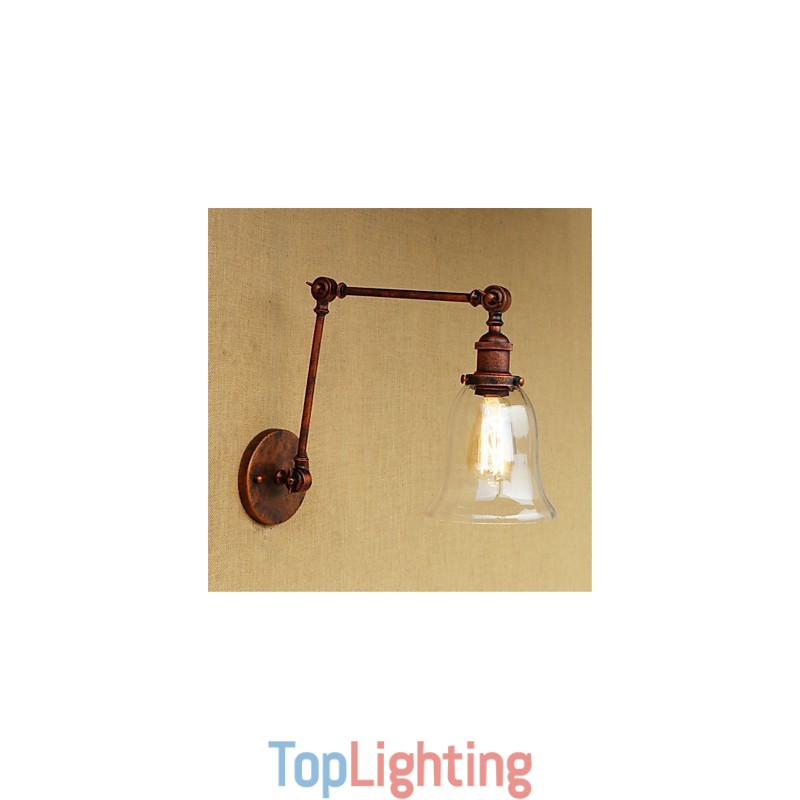 Country Retro Electroplated Feature for Mini Style Eye Protection Ambient Light Swing Arm Lights Wall