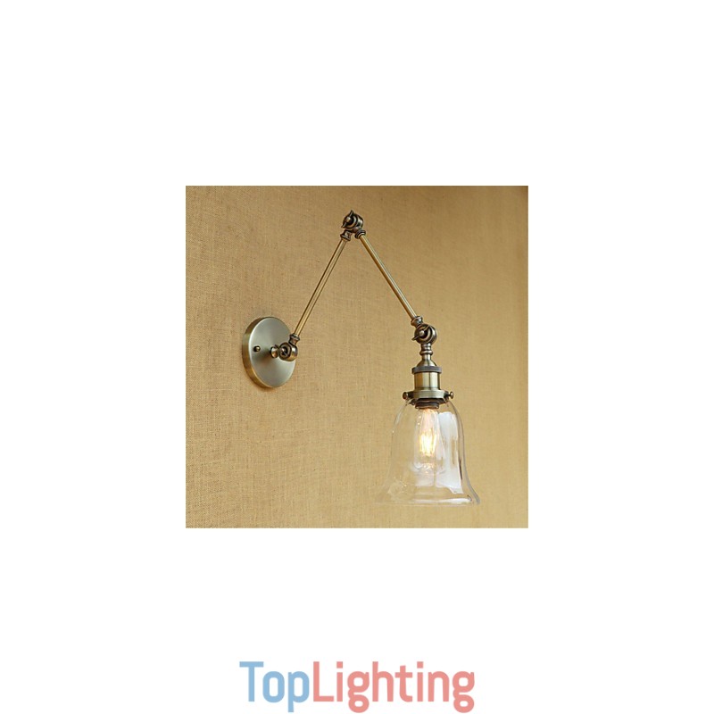 Country Retro Electroplated Feature for Mini Style Eye Protection Ambient Light Swing Arm Lights Wall