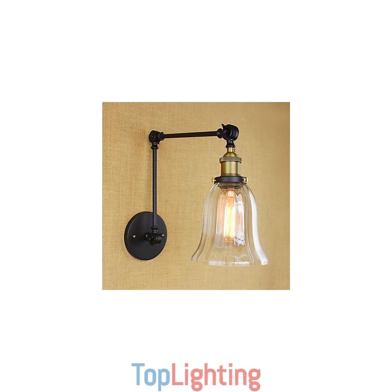 Country Retro Electroplated Feature for Mini Style Eye Protection Ambient Light Swing Arm Lights Wall