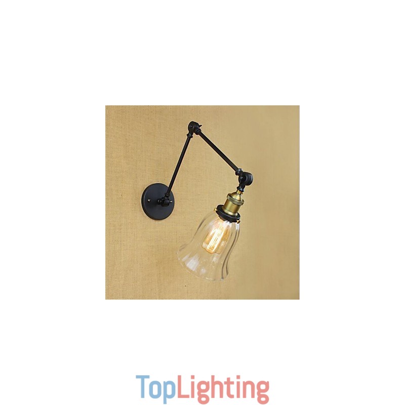 Country Retro Electroplated Feature for Mini Style Eye Protection Ambient Light Swing Arm Lights Wall