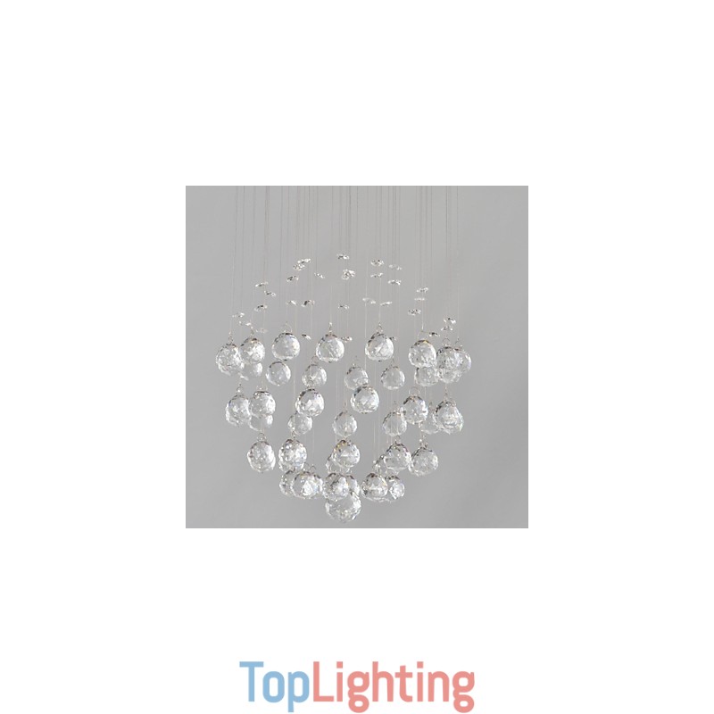 Traditional Classic Crystal Chrome Metal Flush Mount